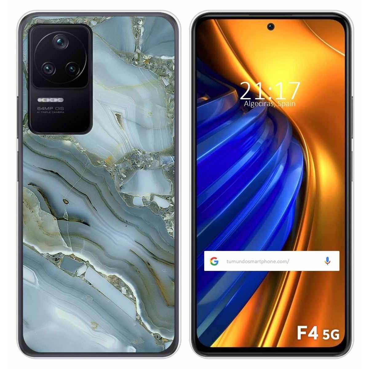 Funda Silicona para Xiaomi Poco F4 5G diseño Mármol 09 Dibujos