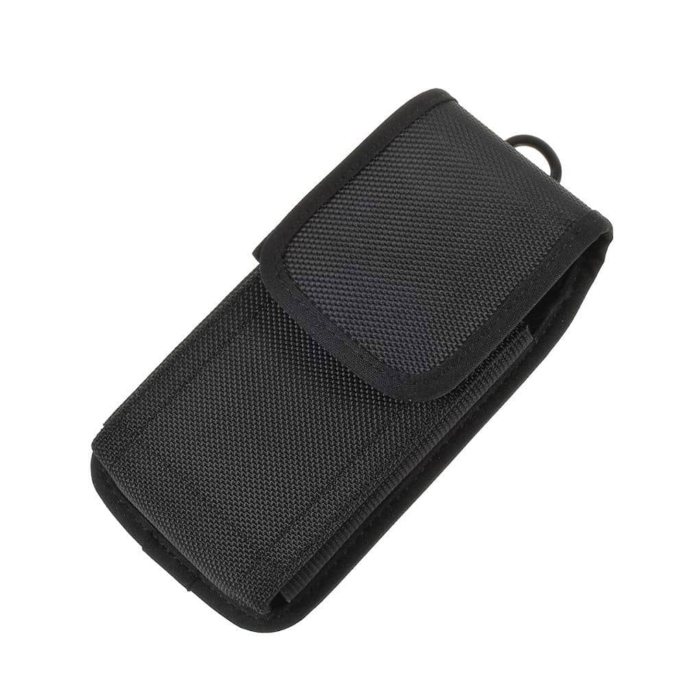 Funda de Cinturon para Gionee M3 (2021) en Nylon con Dos Trabillas Vertical y Horizontal - Negra