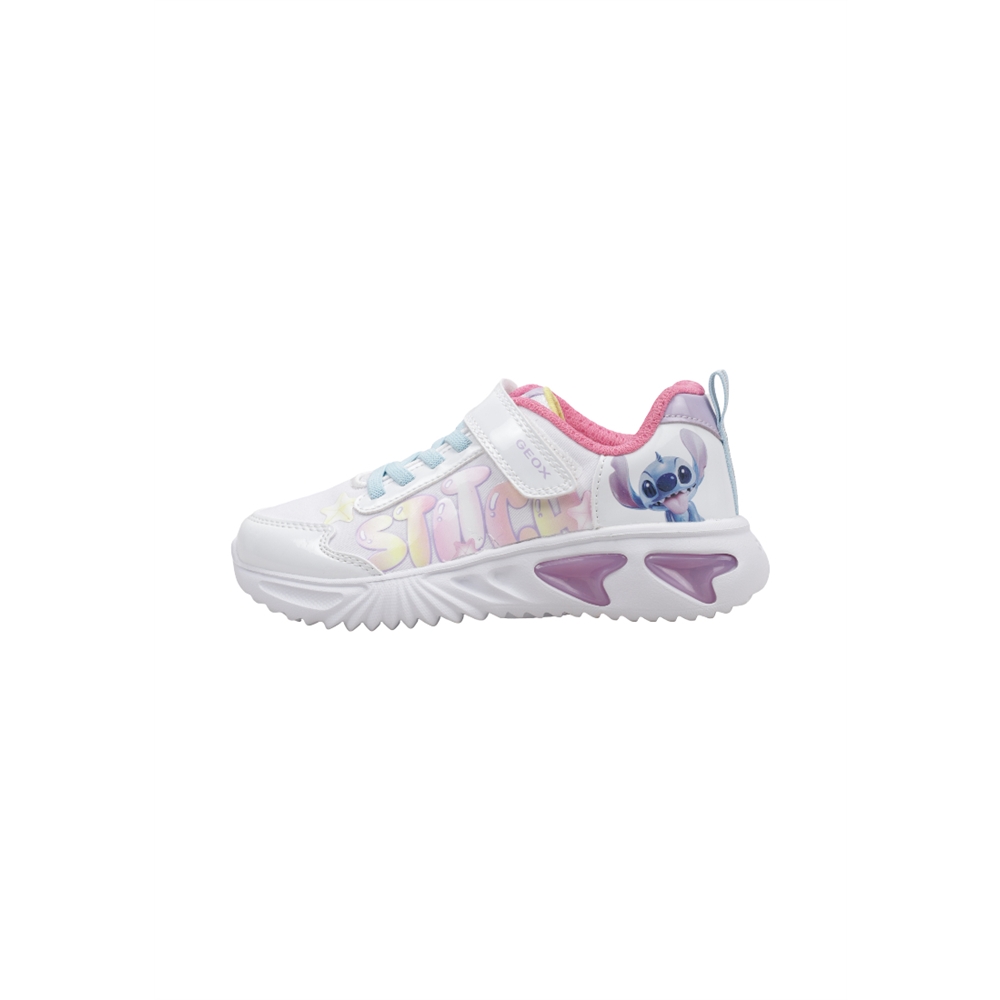 Geox J ASSISTER GIRL Deportivas Planas Niña Blanco