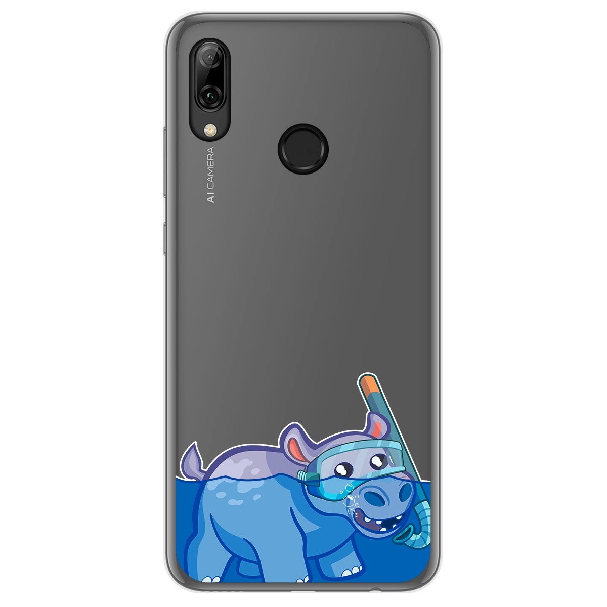 Tumundosmartphone Funda Gel Transparente para Huawei P Smart 2019 / Honor 10 Lite diseño Hipo Dibujos