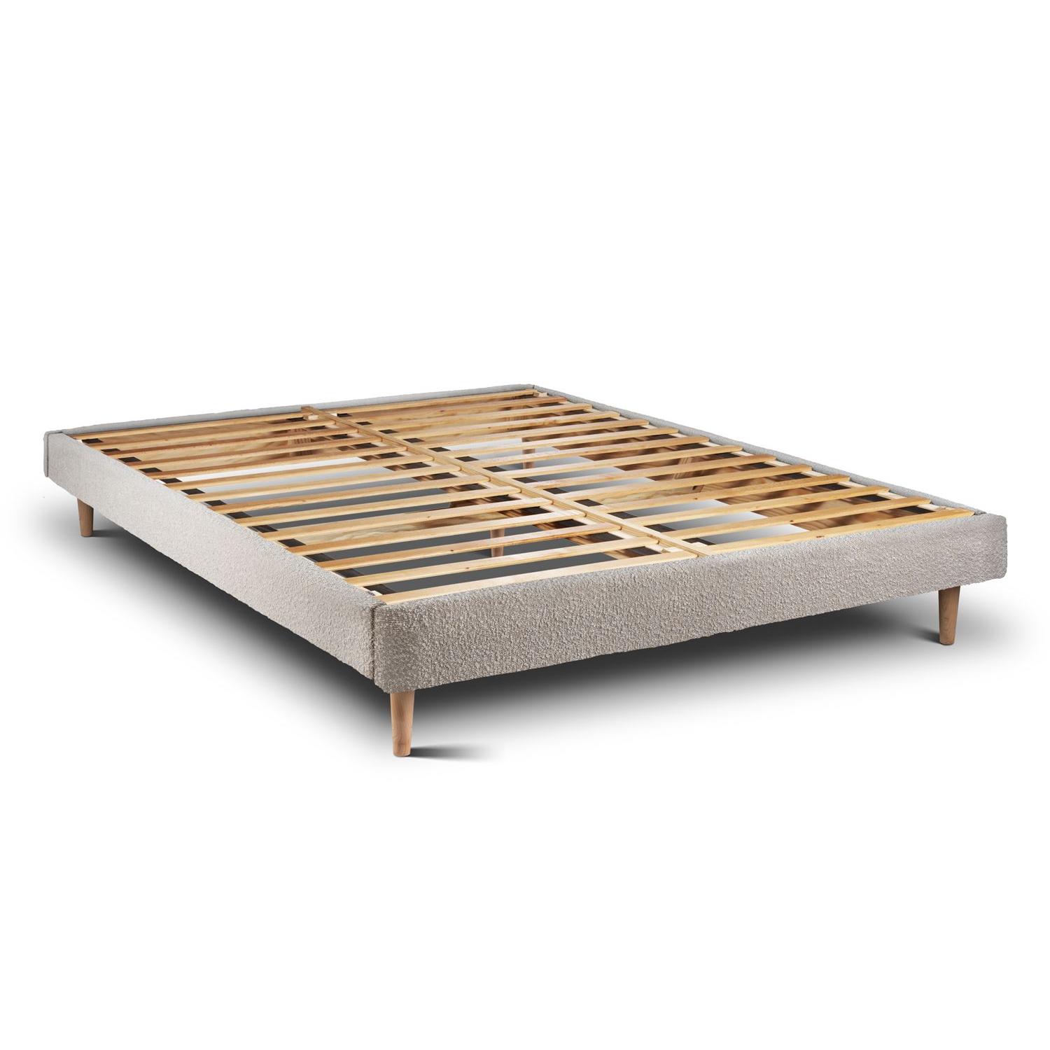 Somier de láminas 135x190 cm - Tejido rizado - Kit de montaje