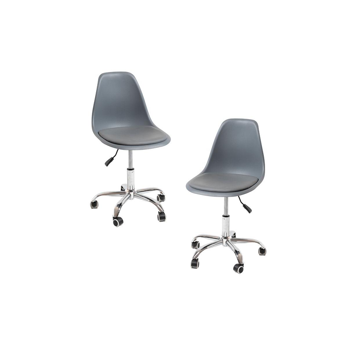 Regalos Miguel - Packs Sillas - Pack 2 Sillas Dami Office - Gris oscuro