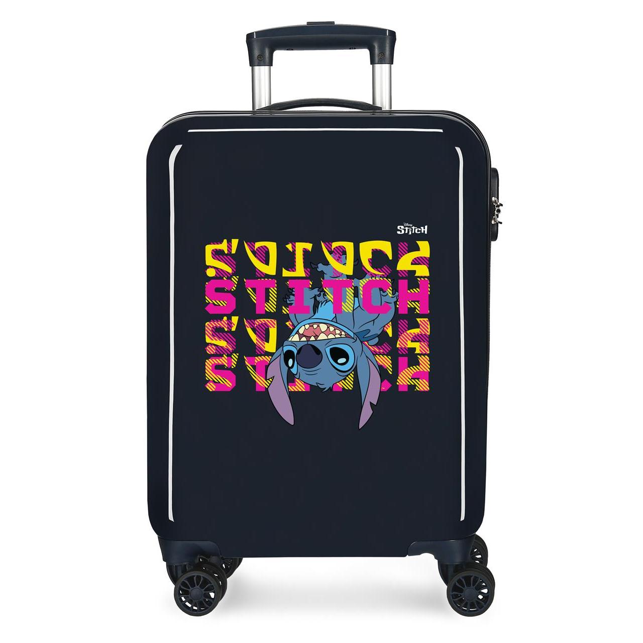 Disney Maleta De Cabina ABS Rígida Stitch Naughty Azul