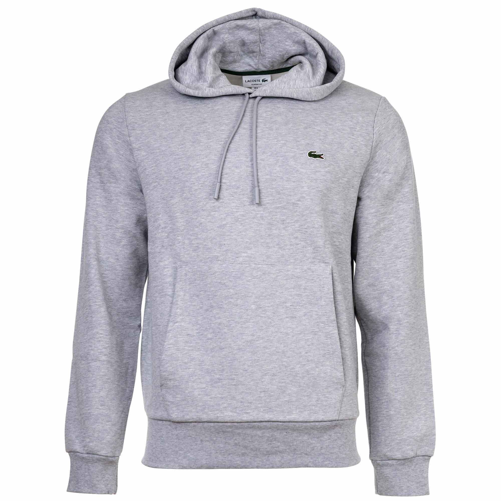 LACOSTE sudadera con capucha para hombre - sudadera, vellón cepillado, mezcla de algodón