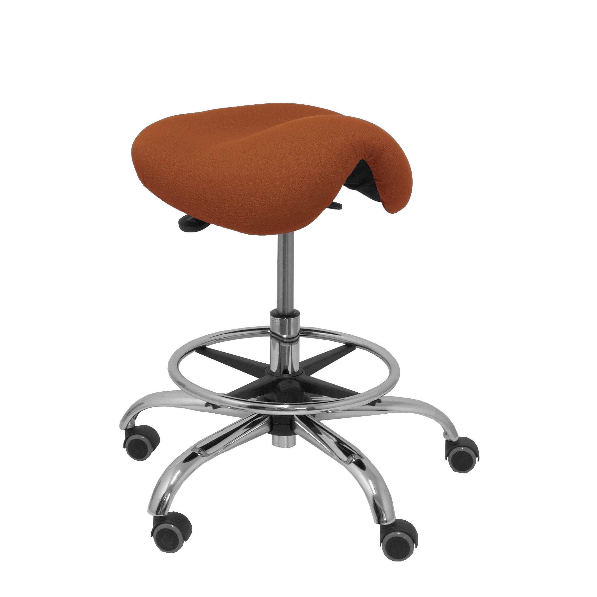 Piqueras Y Crespo Taburete Clínico Ergonómico Regulable en Altura y Crespo Bali Marrón