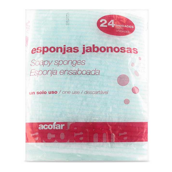 Acofarderm Esponjas Jabonosas Suave para la Piel 24 Unidades