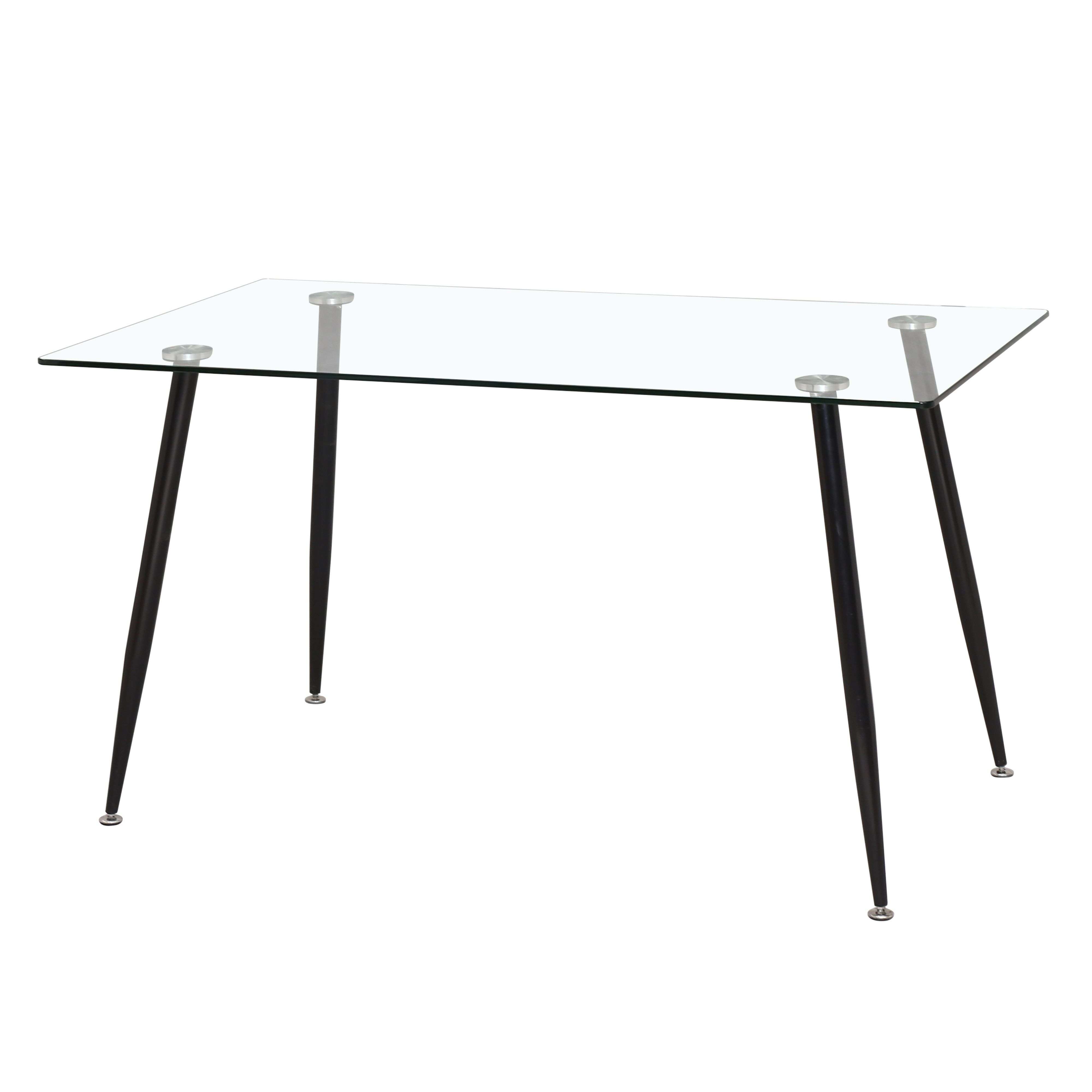 Miroytengo Mesa Comedor de Cristal Asper Ideal para Salón Estilo Contemporáneo Moderno 120cm