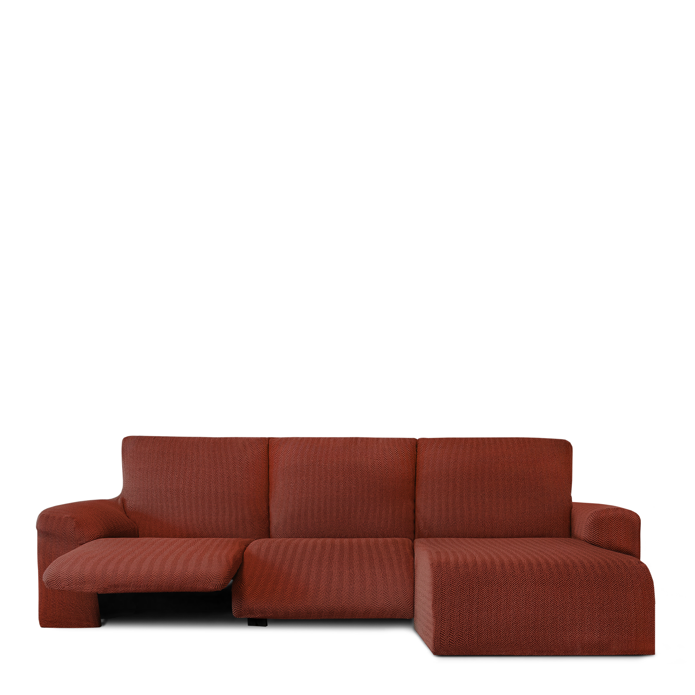 Funda de sofa m/0 ch. longue relax premium jaz derecha (Mirando de frente) c/9 brazo corto,  Tamaño brazo corto derecha,  170x310x110cm,  Fábricada en España