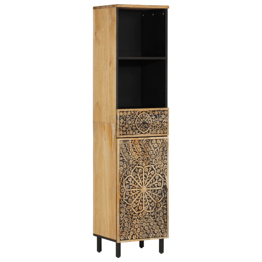 vidaXL Mueble de baño madera maciza de mango 38x33x160 cm