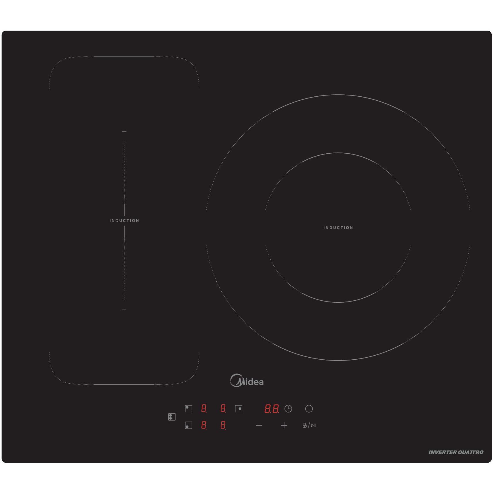 Midea MIH740T463K0 Placa induccion Flex  3 zonas