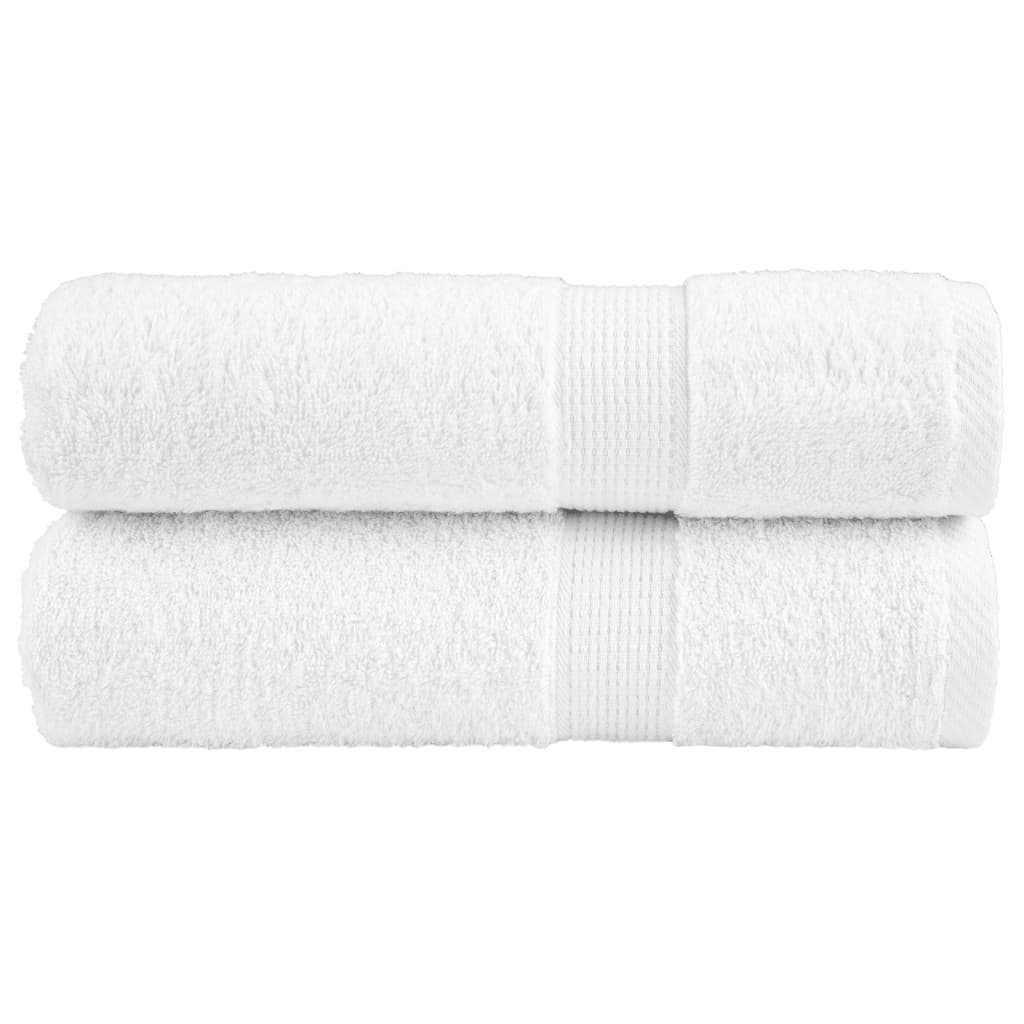 vidaXL Toallas baño 2 uds 100% algodón 100x150 cm 600 gsm toalla Color Blanco,  Dorado,  Antracita y mas