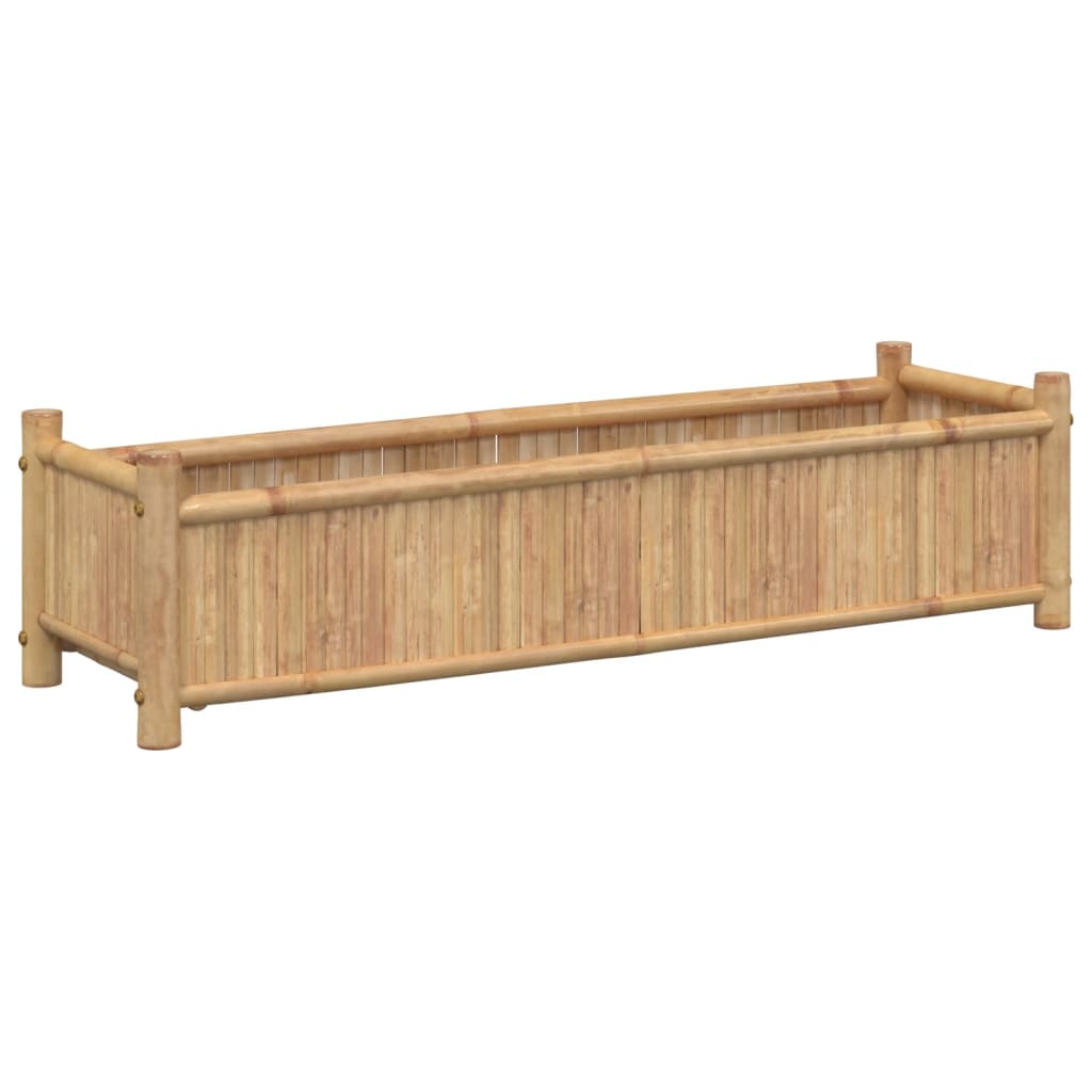 vidaXL Jardinera de bambú Dimensiones 50 x 30 x 25 cm,  100 x 40 x 150 cm,  50 x 30 x 50 cm y mas