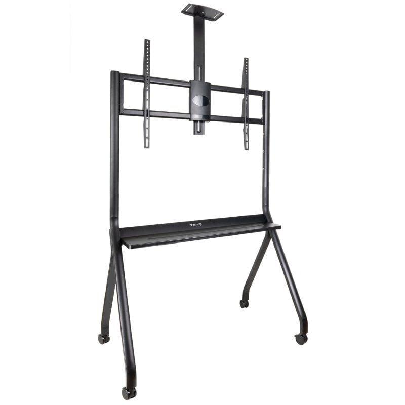 Tooq Soporte de Suelo con Ruedas para Pantallas 55"- 100", Negro, VESA: Máximo 900x600. Mínimo 200x200