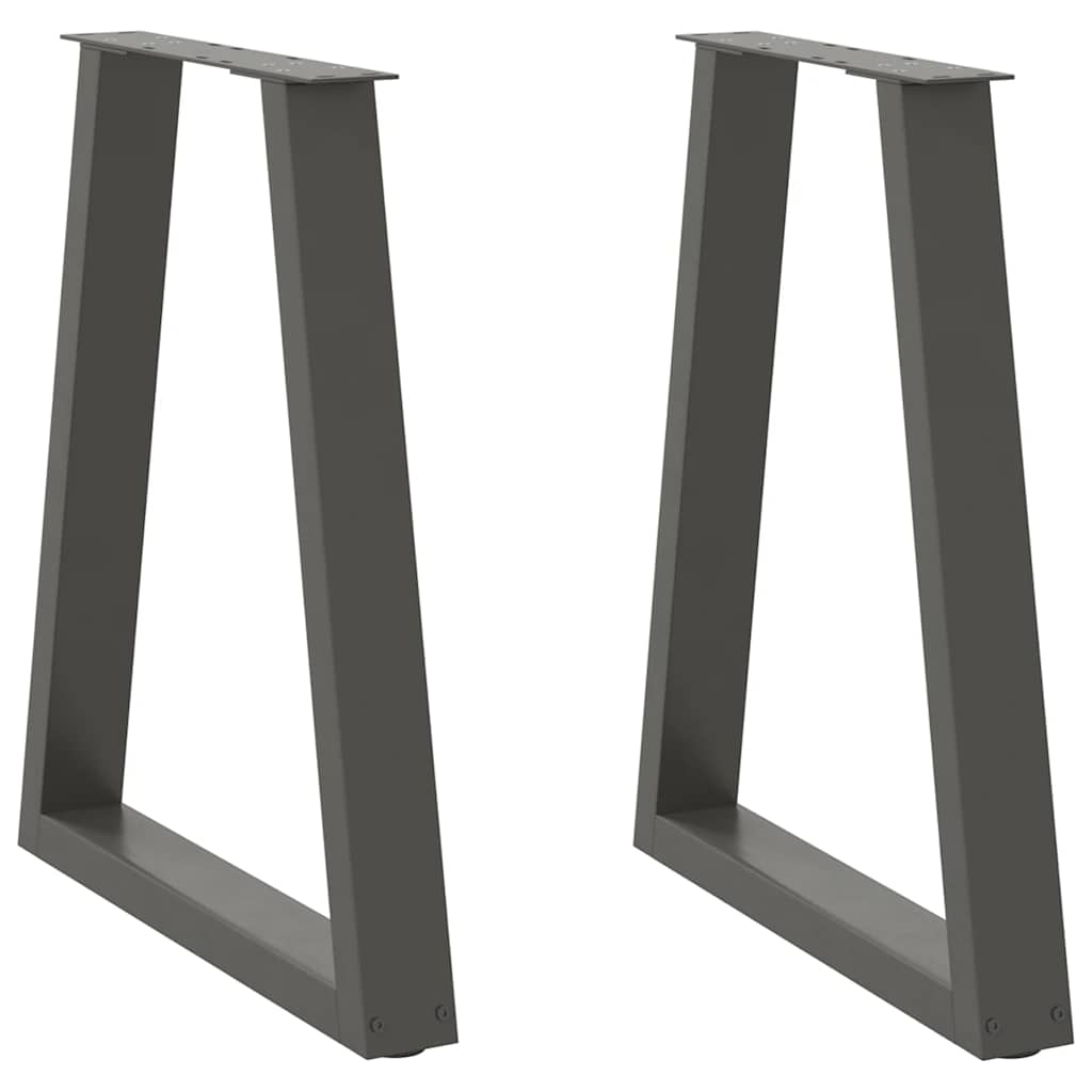 vidaXL Patas para mesa de comedor en forma de V (2 unidades) 50x(72-73,3) cm, acero