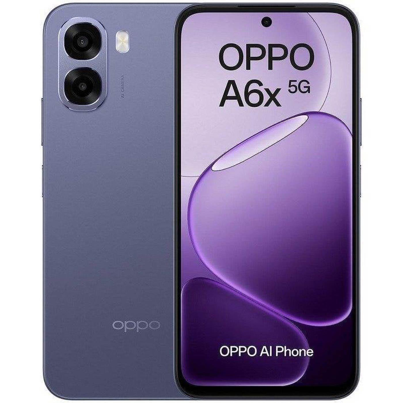Oppo A6x 5G 4GB/128GB, batería 6.500mAh, cámara 50MPx negro