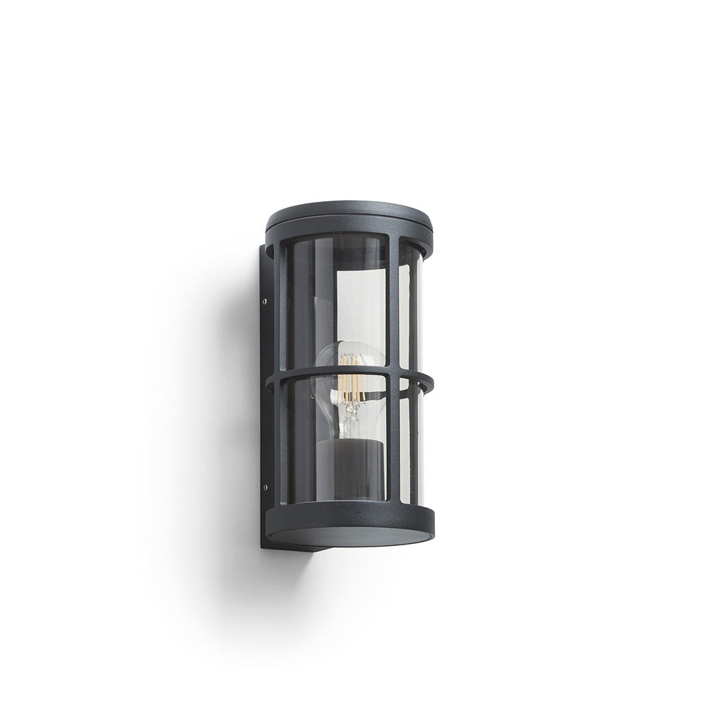 Aplique de Pared/Techo Novolux Lighting LUG - Uso Exterior - E27 18W IP54 - Aluminio - H23 Cm - Antracita
