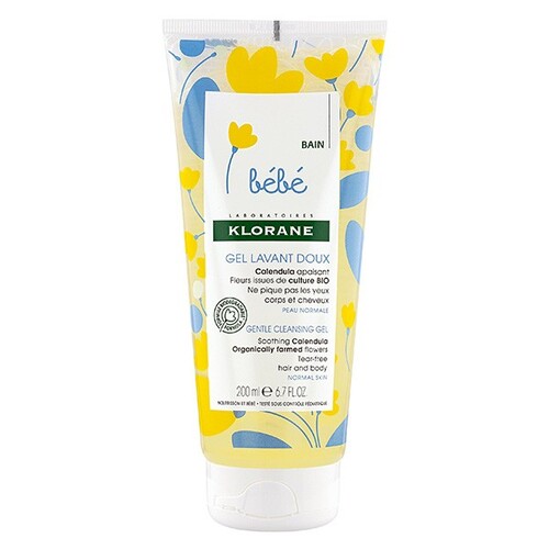Klorane Bebe Gel Espuma Suave Cuerpo Cabello.