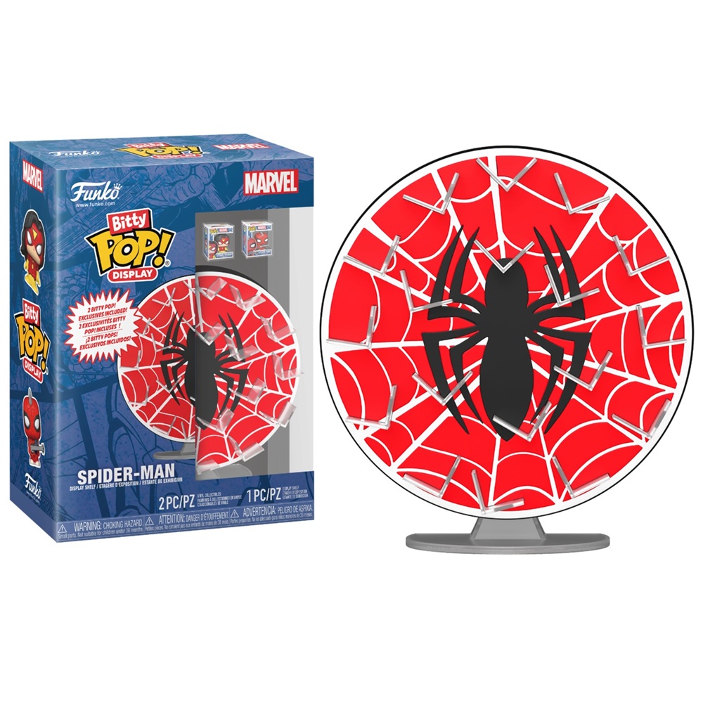FUNKO BITTY POP! DISPLAY: MARVEL - SOPORTE RED DE SPIDER-MAN, 85512, TIENDA CON LICENCIA OFICIAL