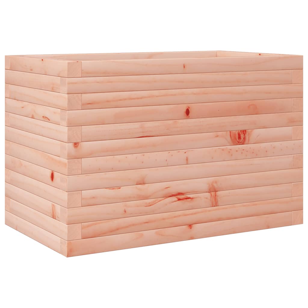 vidaXL Jardinera de madera de pino impregnada 70x40x45,5 cm Color Pino natural,  Blanco,  Marrón cera y mas
