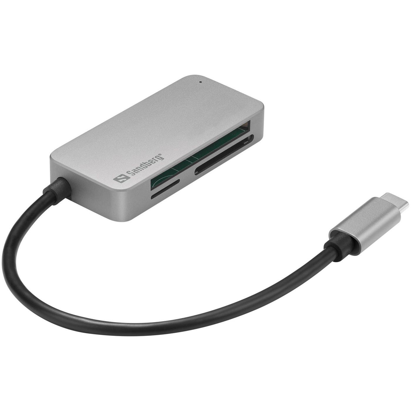 Sandberg USB-C Lector de Tarjetas Multi Pro Compacto
