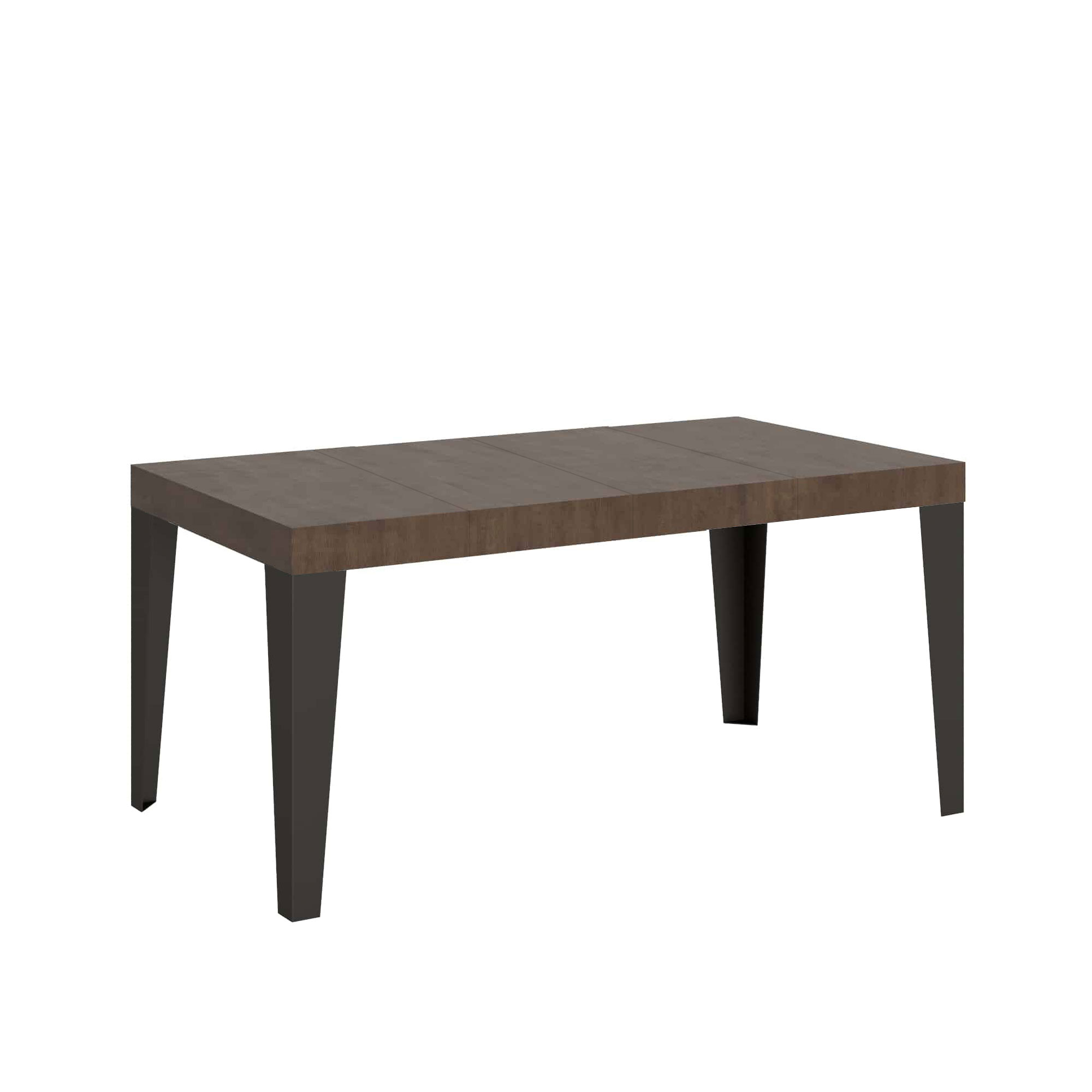 Mesa extensible 90x130/234 cm Flame Premium Estructura Nogal Antracita - Itamoby