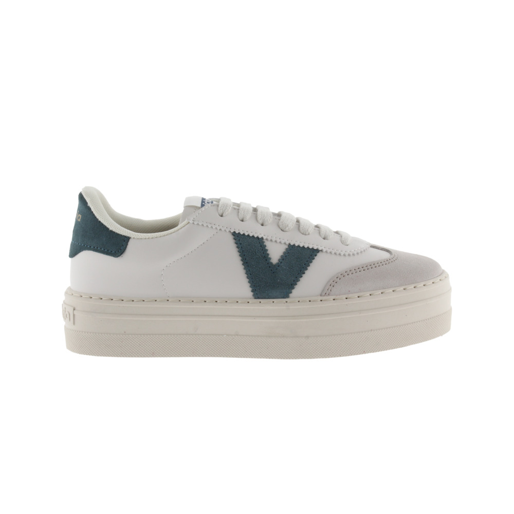 Victoria Barcelona Ciclista Zapatillas de efecto piel con plataforma y puntera de serraje 1092169