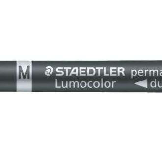 Staedtler lumocolor 348 rotulador permanente de doble punta - secado rapido - color rojo (10 uds)