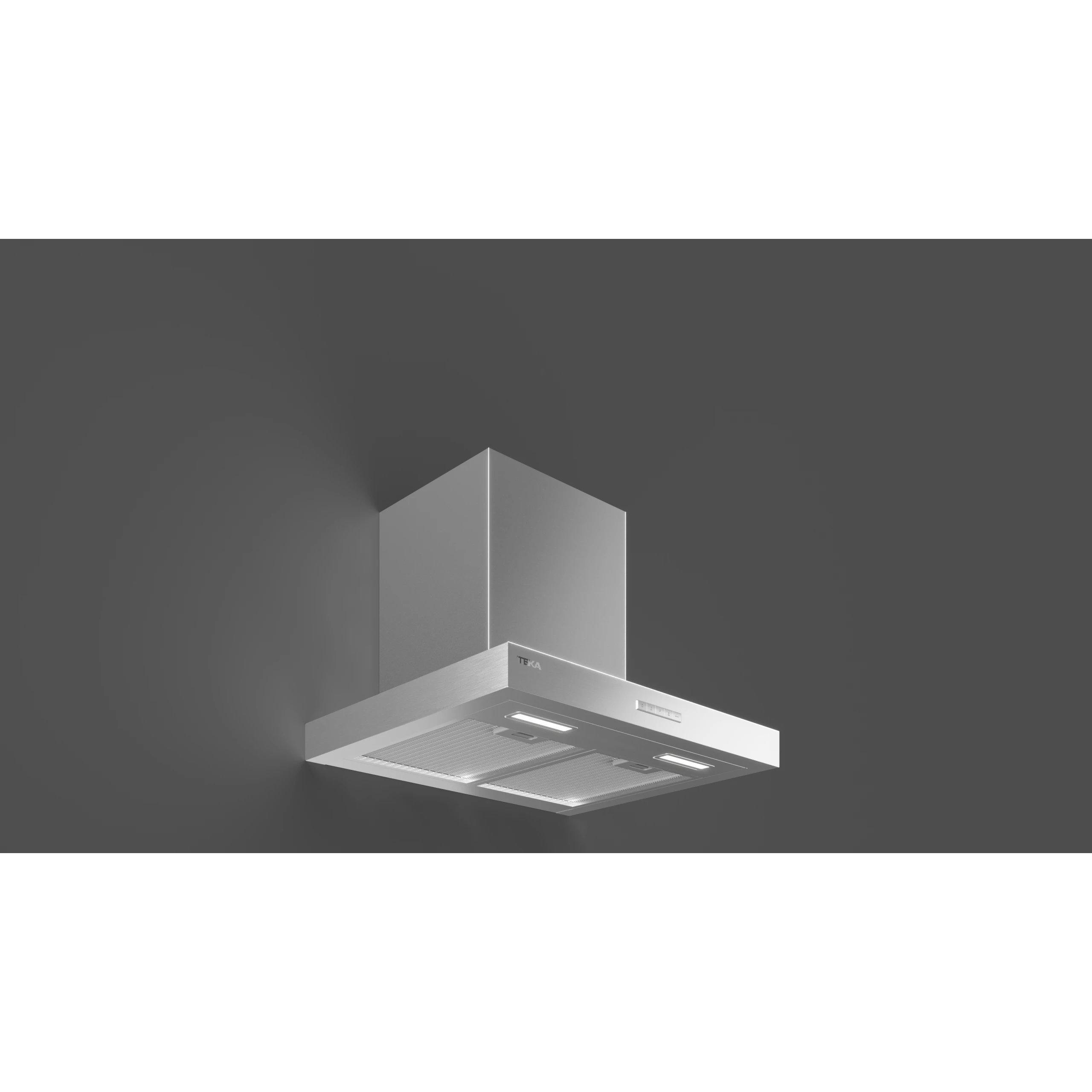 Campana Decorativa Piramidal Teka DSF66370KCS 59, 8cm 480m³/h Clase A++ Inox  | Mandos electrónicos, 1 intensiva, 2 filtros, 59dB, Niveles Extracción 3