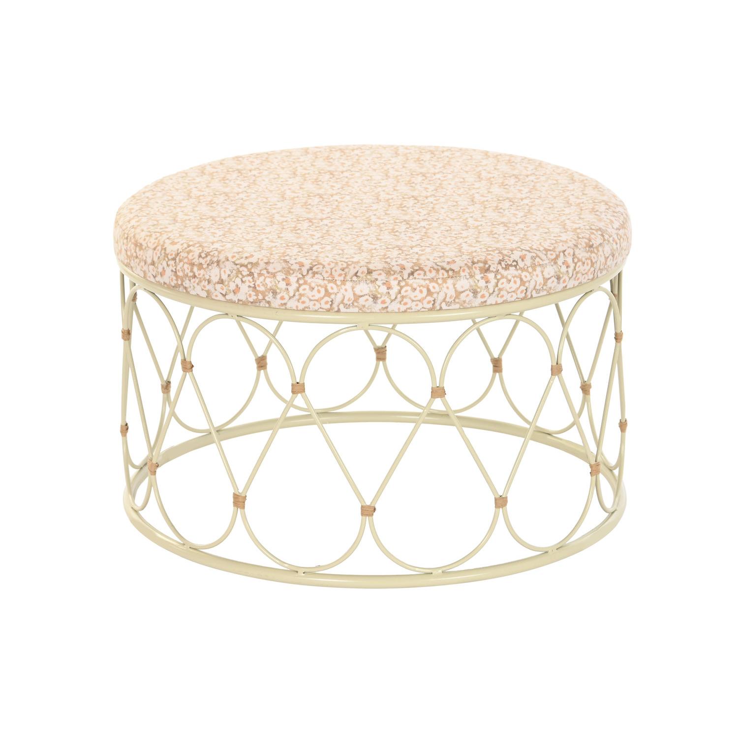 Mesa Centro Ratan Metal 48X48X30 Natural - Fijalo - El mejor complemento para tu hogar.