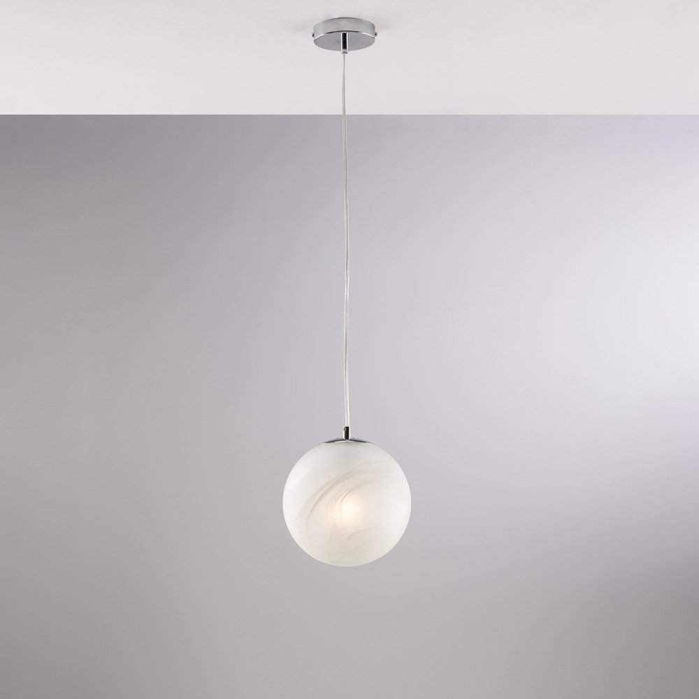 Suspensión Olaf Cromado 1 Luz E27