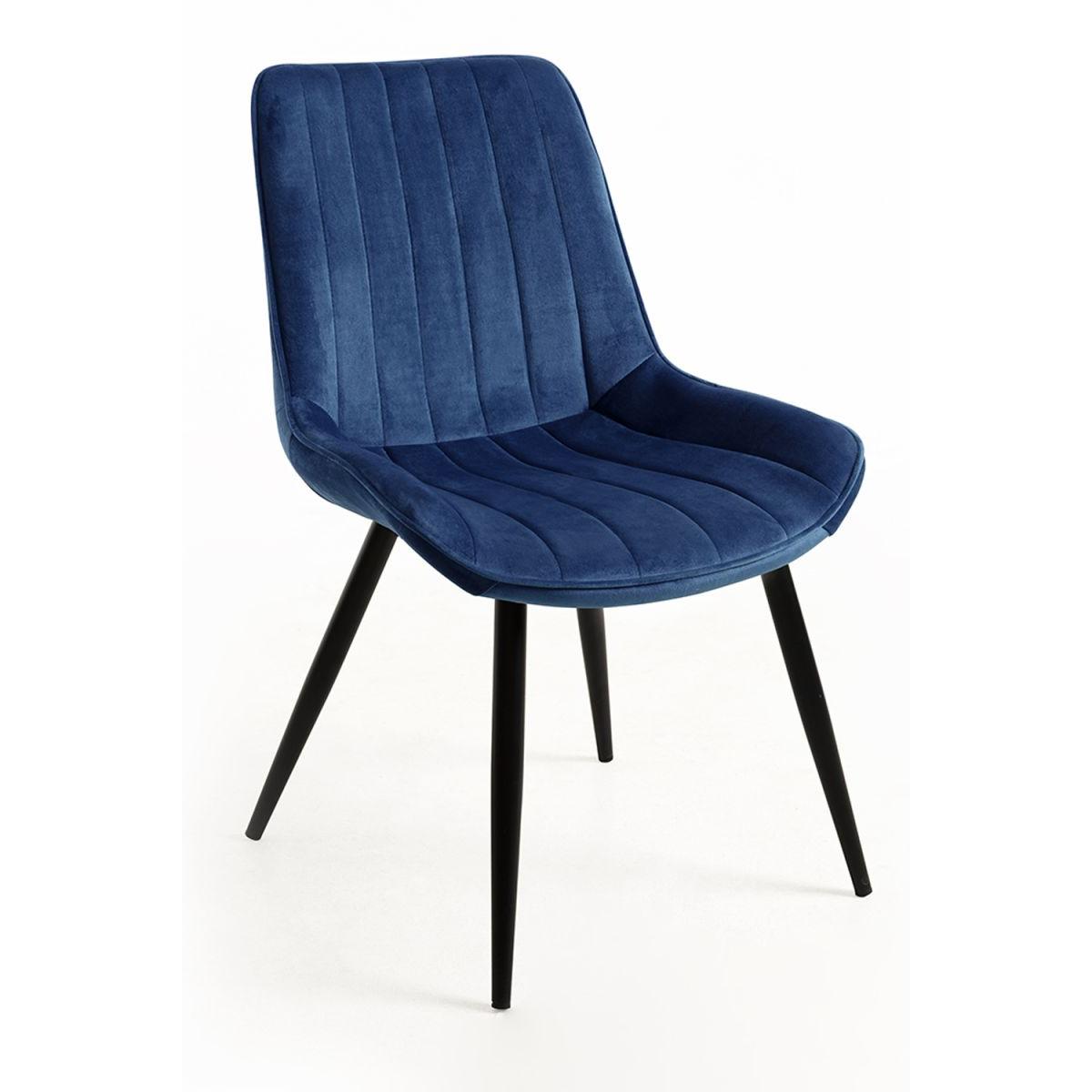 Regalos Miguel - Sillas Comedor - Silla Lene Terciopelo - Azul