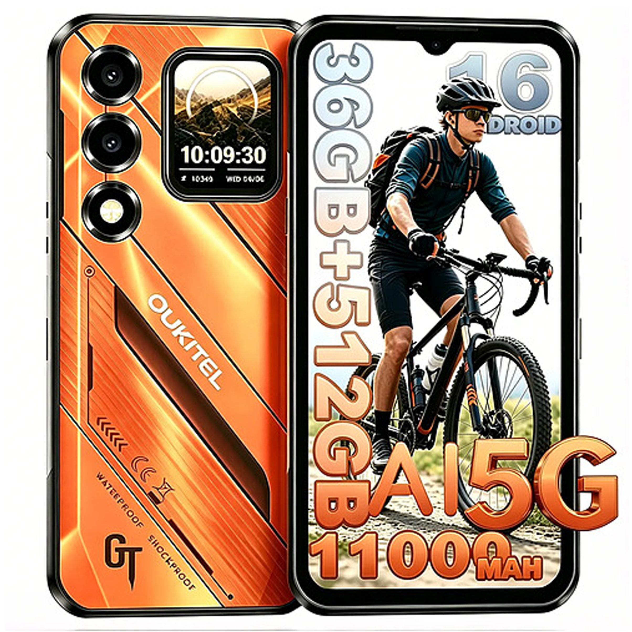 Oukitel Wp66 5g Movil Irrompible Android 16 36gb 512gb 11000mah 6.6" 108mp 120hz Nfc Dual Sim Smartphone