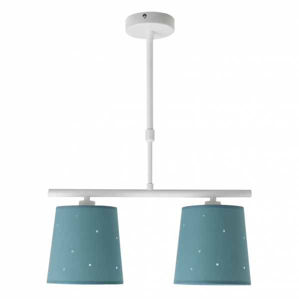 Lampara consciencia 2xe14 turquesa regx39x16 cm