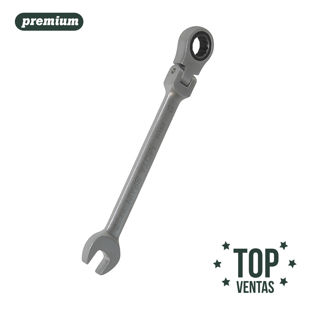 MOTA Llave Criquet Articulada Combinada 15mm 72 Dientes 190mm Herramientas Eléctricas