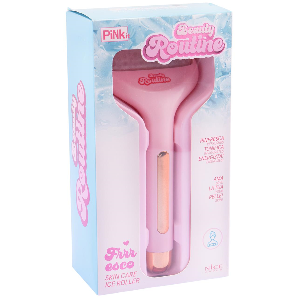 Rodillo Facial Refrescante. Con gel para meter en la nevera. Ayuda a relajar los músculos y da tono a la piel. (Nice 50004)