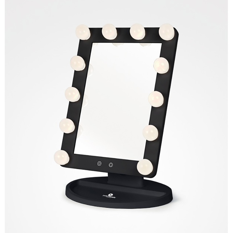 Perfect Beauty - Espejo de Luz LED Táctil de Mesa Perfect Beauty Light Stage, Color Negro