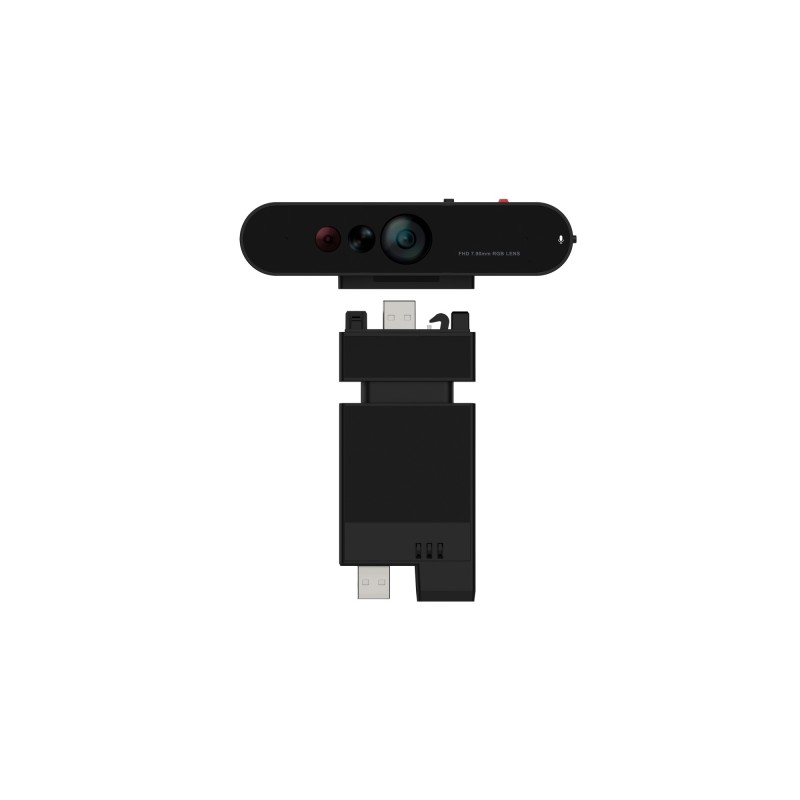 Lenovo - ThinkVision MC60 (S) cámara web 1920 x 1080 Pixeles USB 2.0 Negro 4XC1K97399