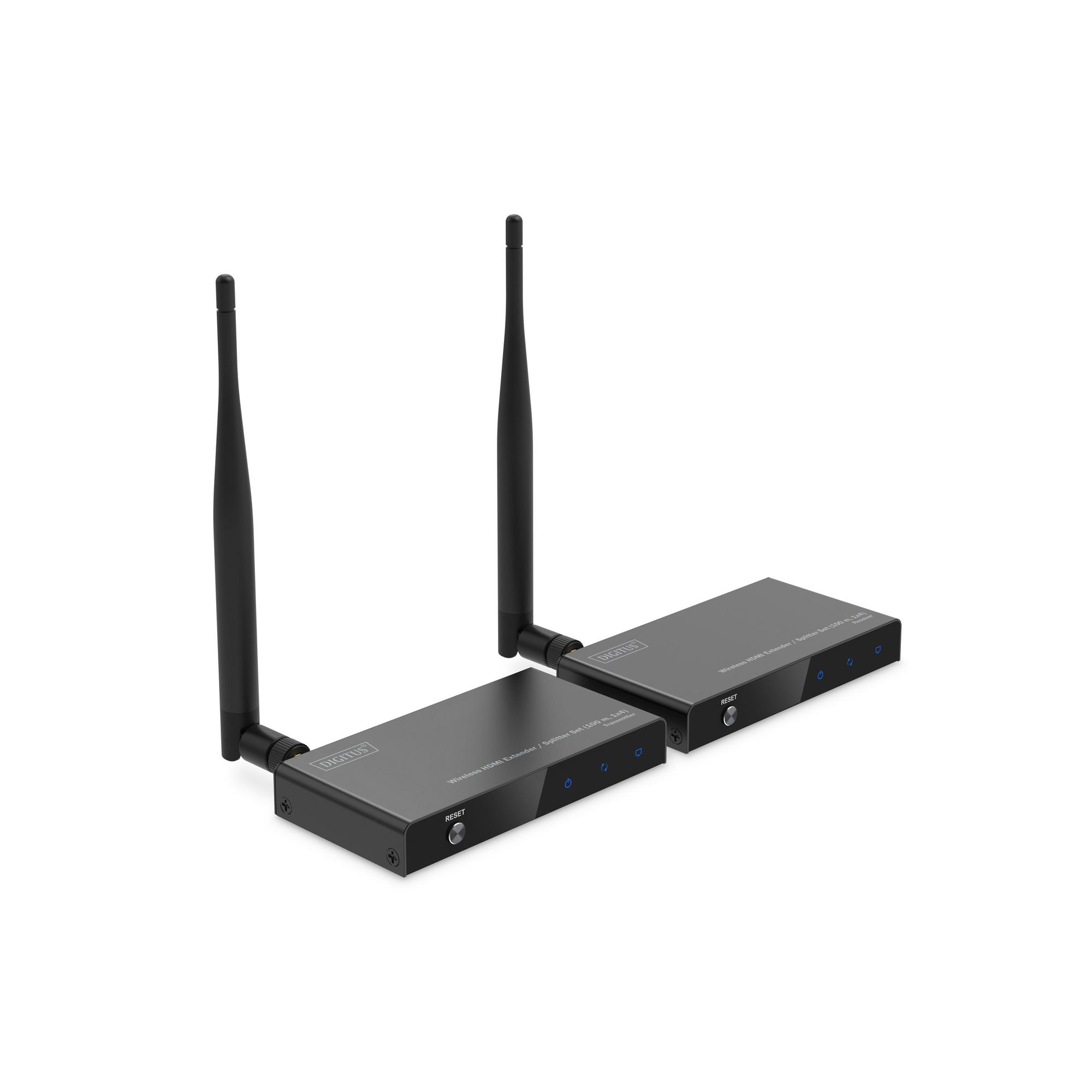 Digitus Kit extensor/divisor HDMI inalámbrico (100 m, 1x4)
