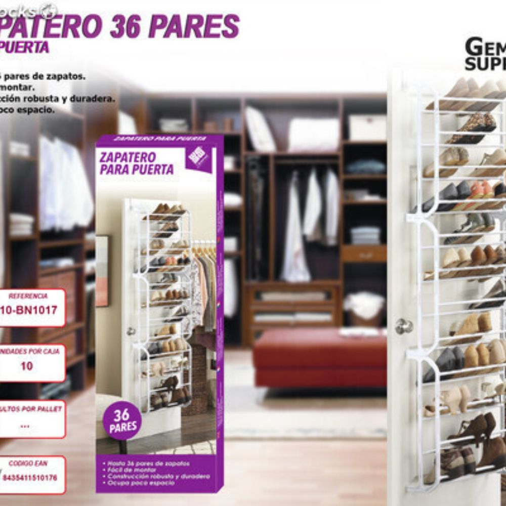 Zapatero pared colgante, 24 pared de zapatos BN1016 We HouseWare