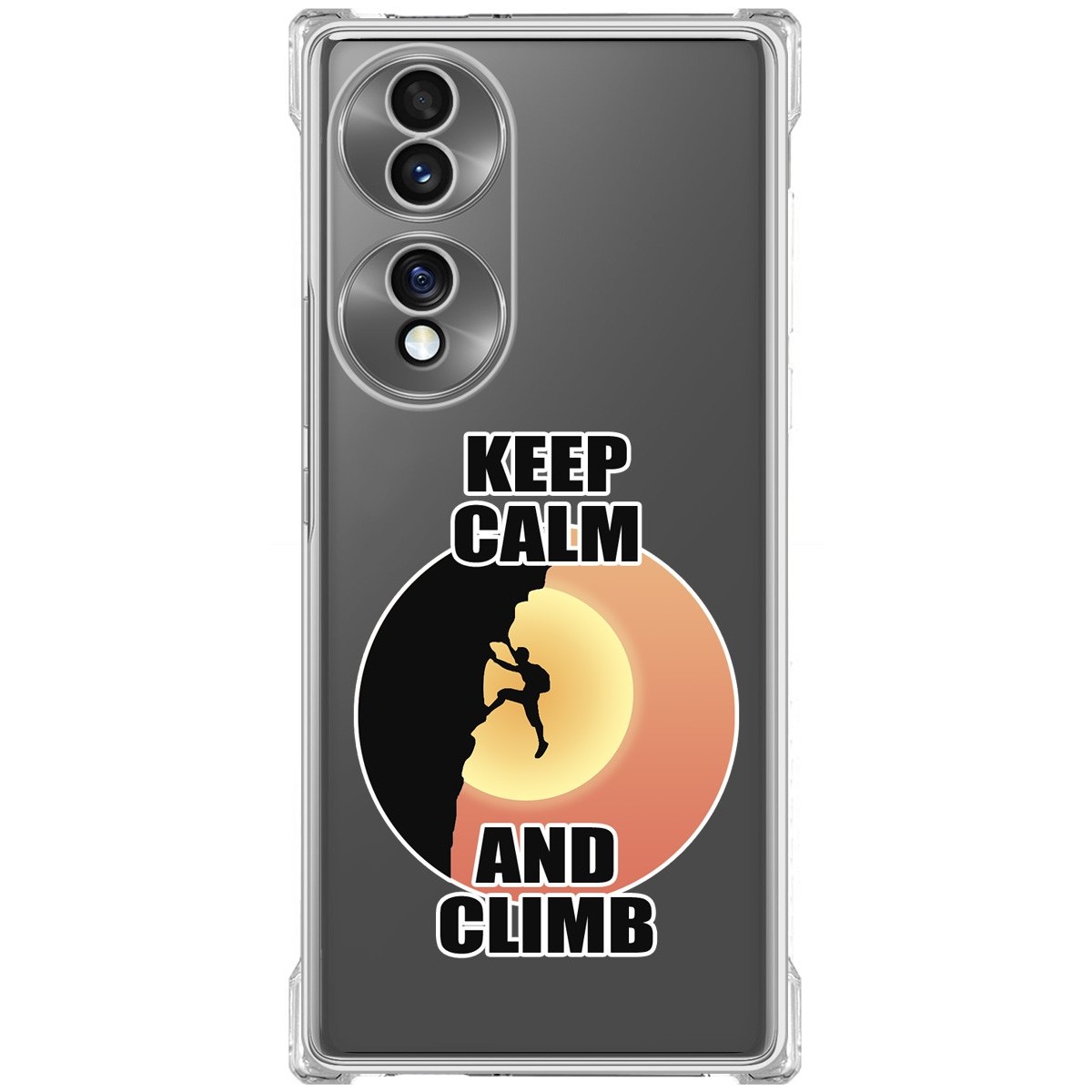 Funda Silicona Antigolpes para Huawei Honor 70 5G diseño Hombre Escalada Dibujos