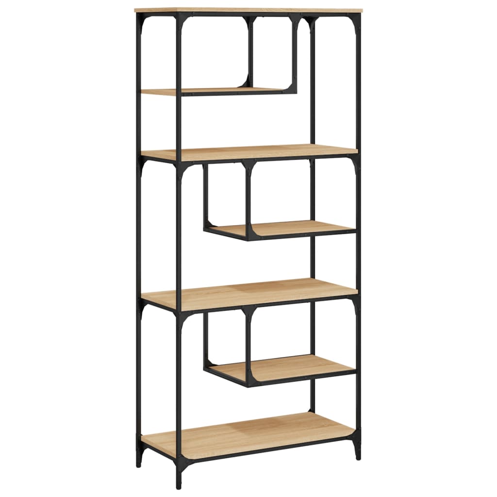Vidaxl Estantería de Madera de Ingeniería 81x36x176 Cm Negro