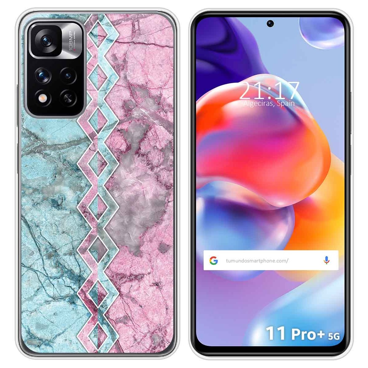 Funda Silicona para Xiaomi Redmi Note 11 Pro+ Plus 5G diseño Mármol 08 Dibujos