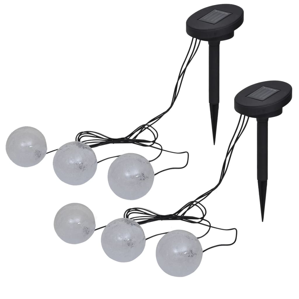 vidaXL Lámparas Solares LED Flotantes para Piscina o Fuente Forma de Bola Cantidad 3 unidades, 6 unidades