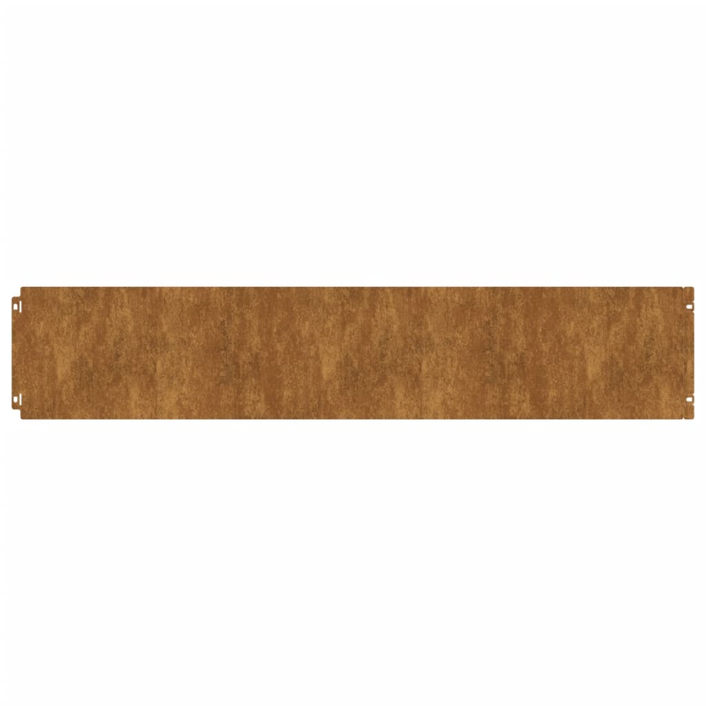 vidaXL Bordes de césped acero corten flexible 10 piezas Dimensiones 10 x 103 cm,  15 x 103 cm,  20 x 103 cm y mas