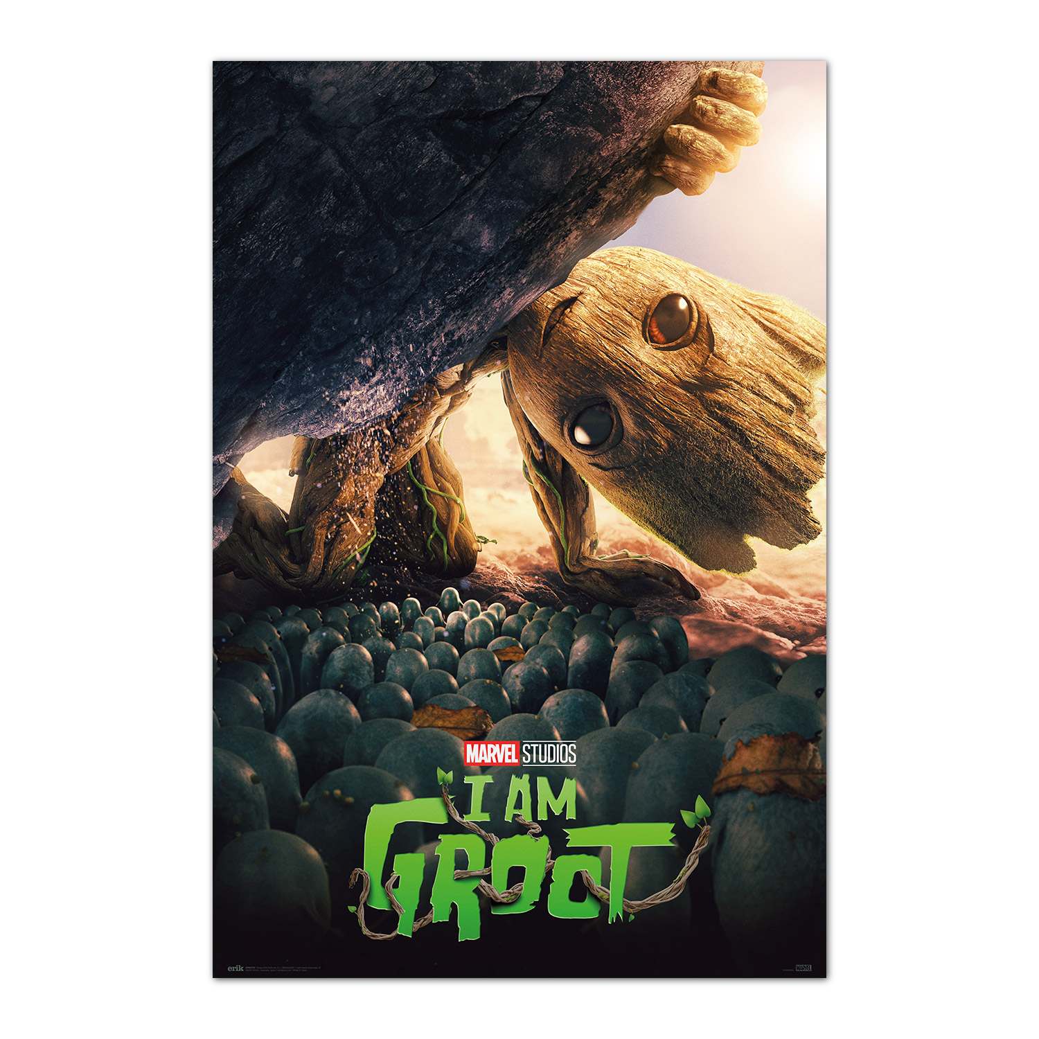 Póster Marvel Groot el Pequeño - Alta Calidad - 61 X 91 5 Cm - Papel de Brillo - 150 Gr - Envío Enrollado