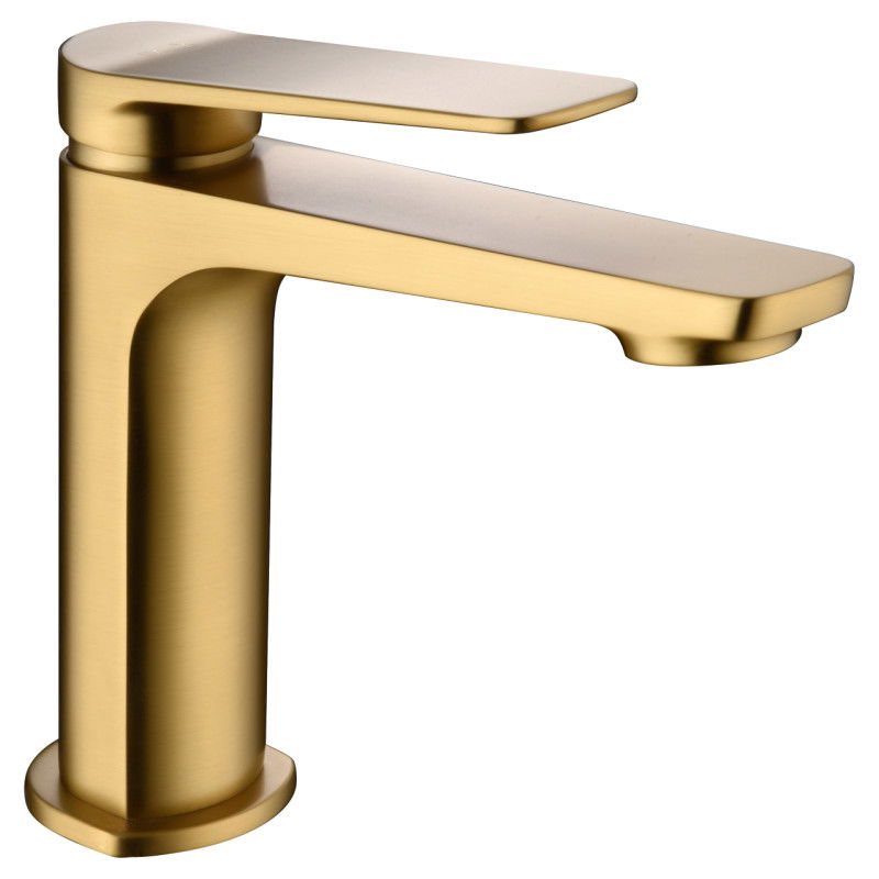 Imex pisa BDN047-1OC Nápoles grifo monomando sobre re para lavabo latón acabado oro cepillado