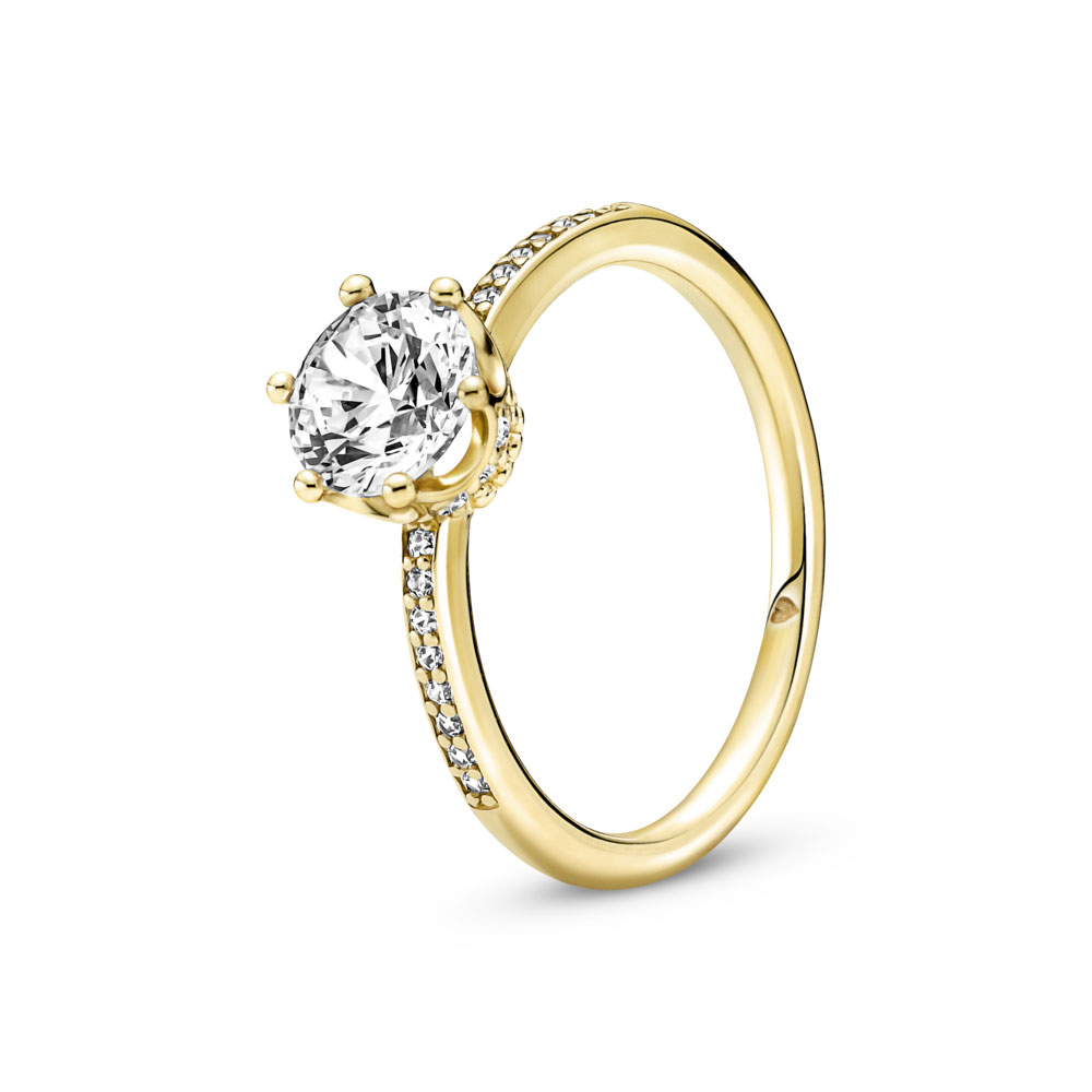 Pandora Anillo Solitario en Pandora Shine Corona Brillante Transparente 168289C01 , para Mujer