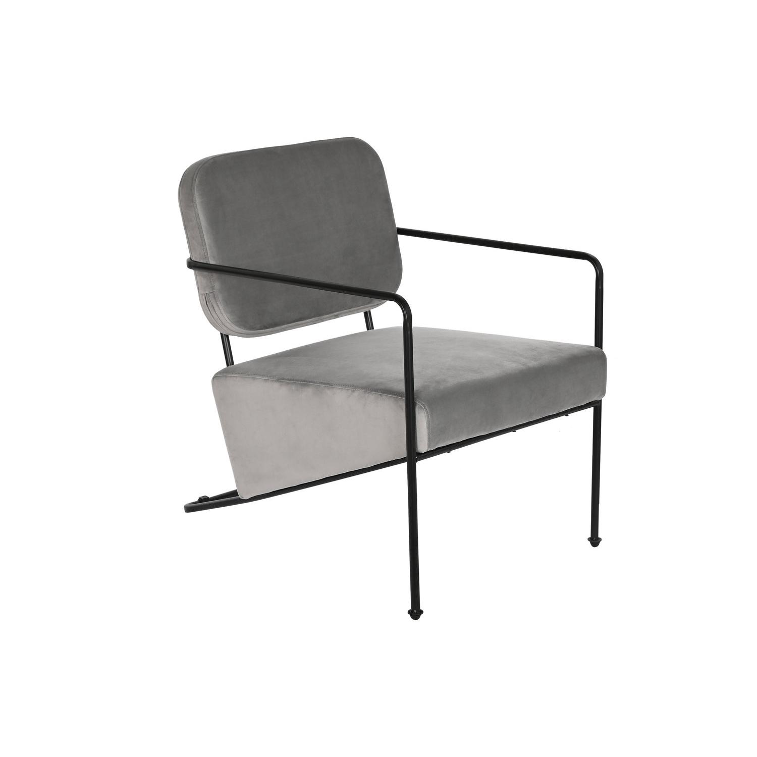 BUTACA POLIESTER METAL 55X71X72 GRIS FIJALO MB206616