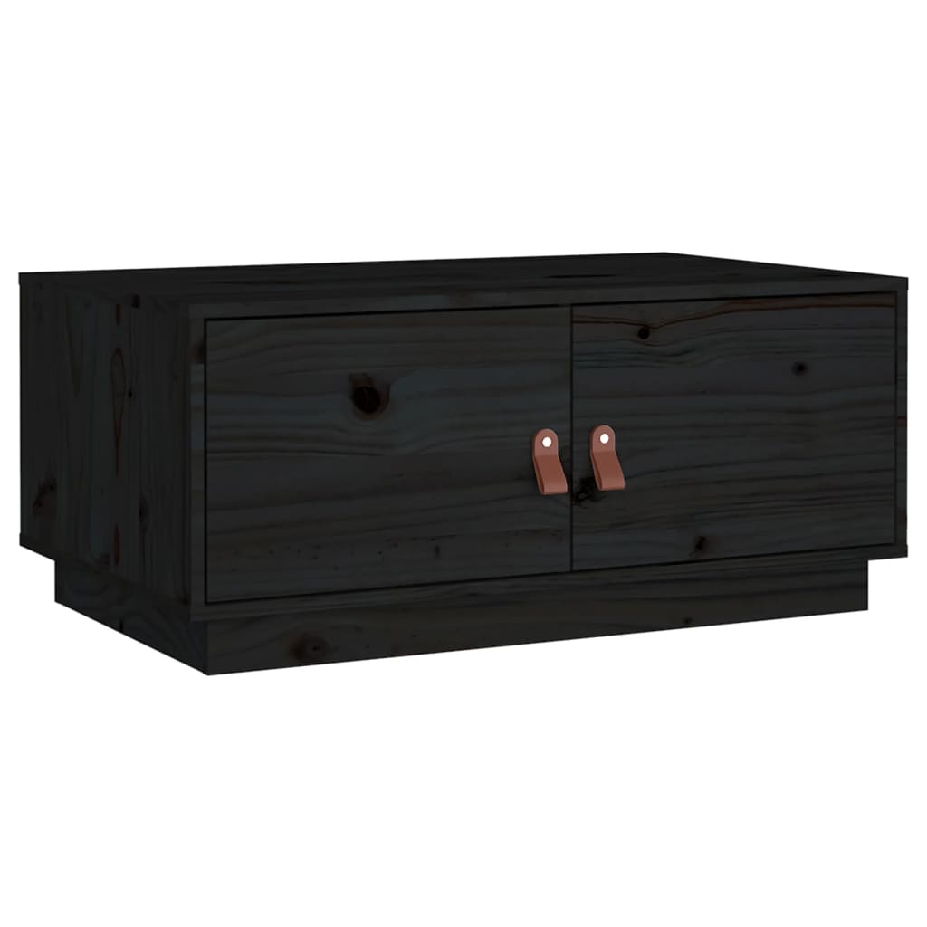 Vidaxl Mesa de Centro de Madera Maciza de Pino 80x50x35 Cm