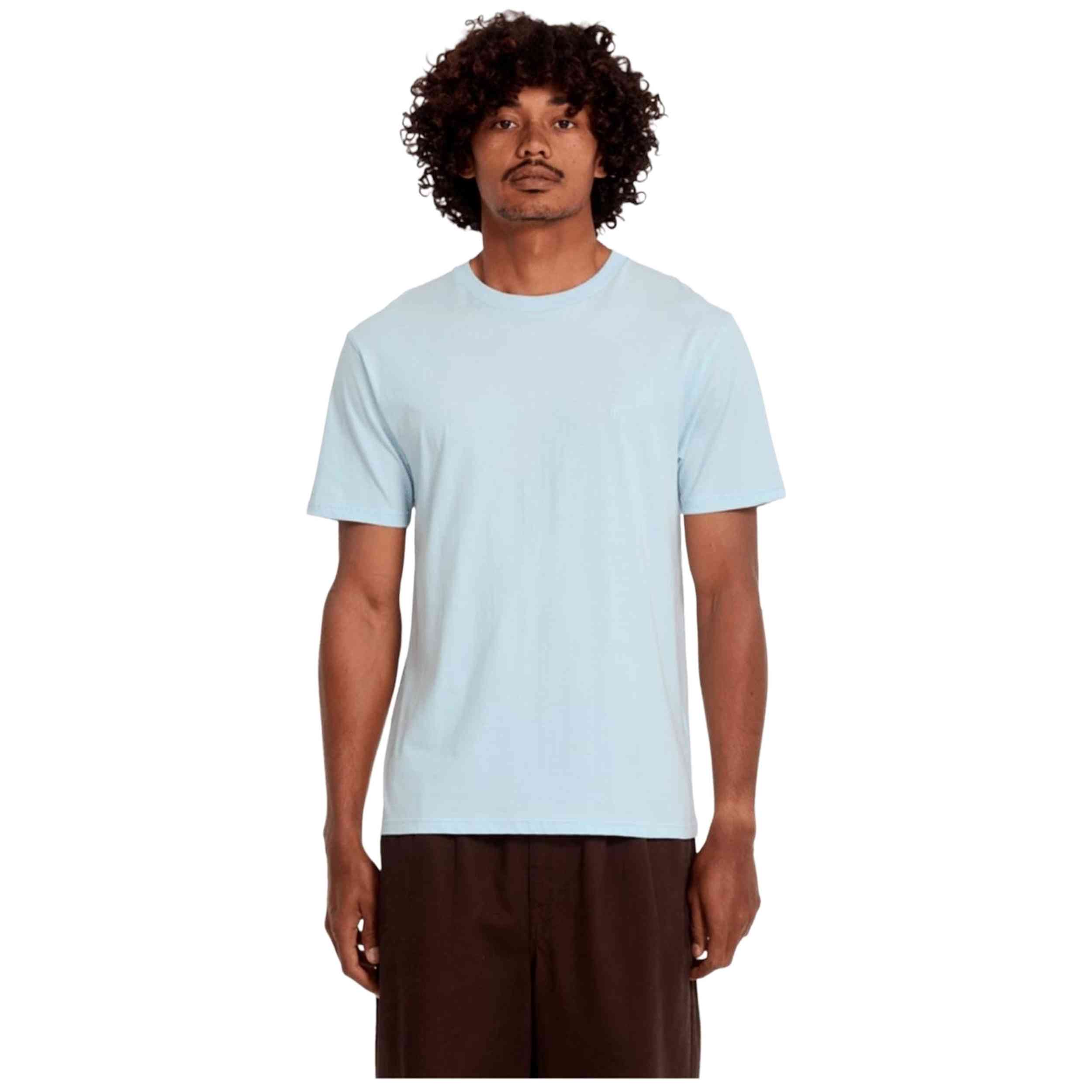 Camiseta De Manga Corta Volcom modelo A3512665-LBA para hombre y mujer en color Azul